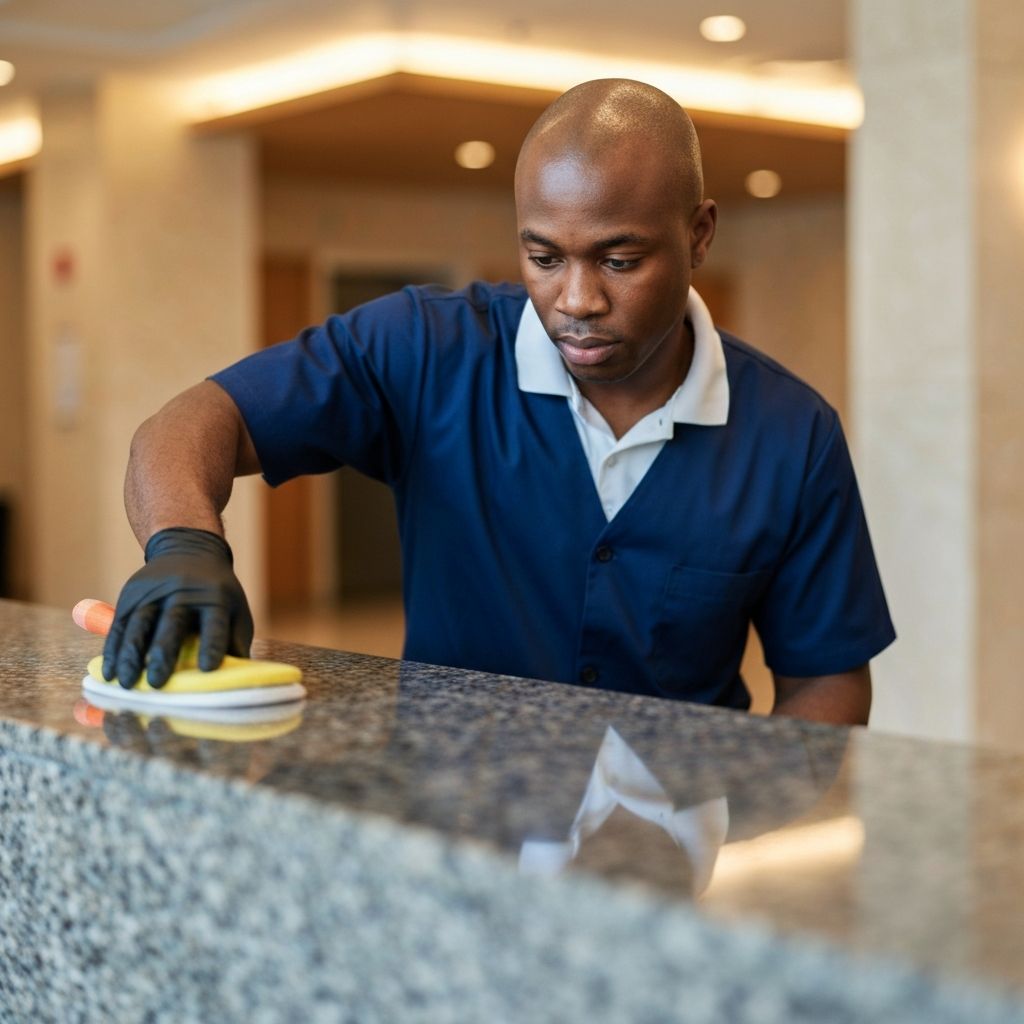 Commercial Cleaning work in progress