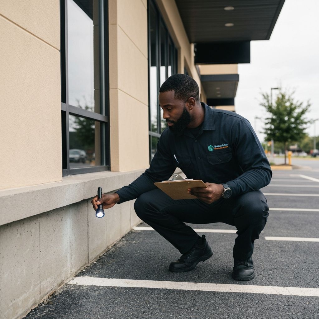 Pest control technician at work