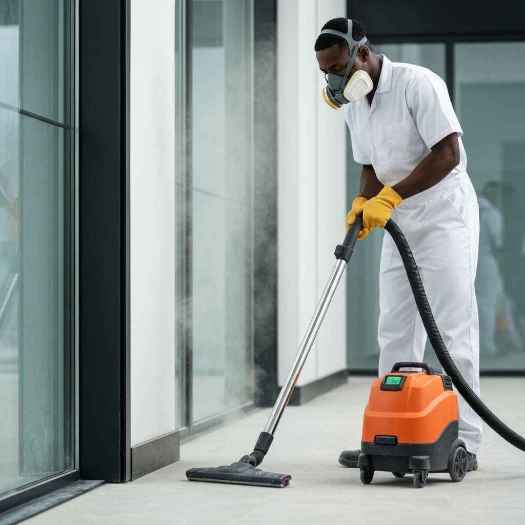 Post Construction Cleaning work in progress